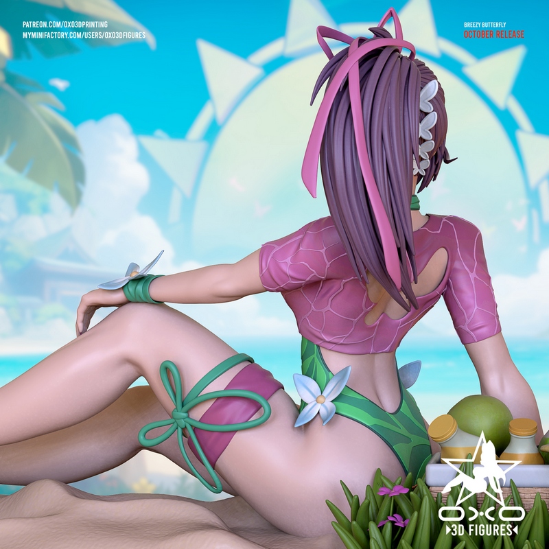 OXO3D Psylocke 风铃蝶 3D打印模型|OXO3D Figures – Psylocke Breezy Butterfly – 3D Print Model