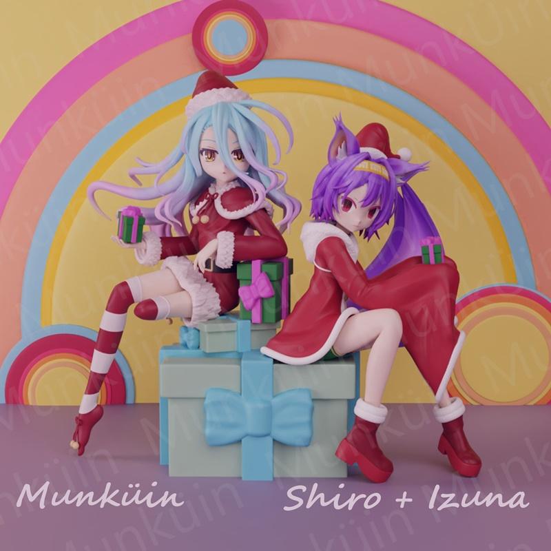 Munkuin 三圣圣诞 3D打印模型|Munkuin – Shiro – Izuna Christmas – 3D Print Model STL
