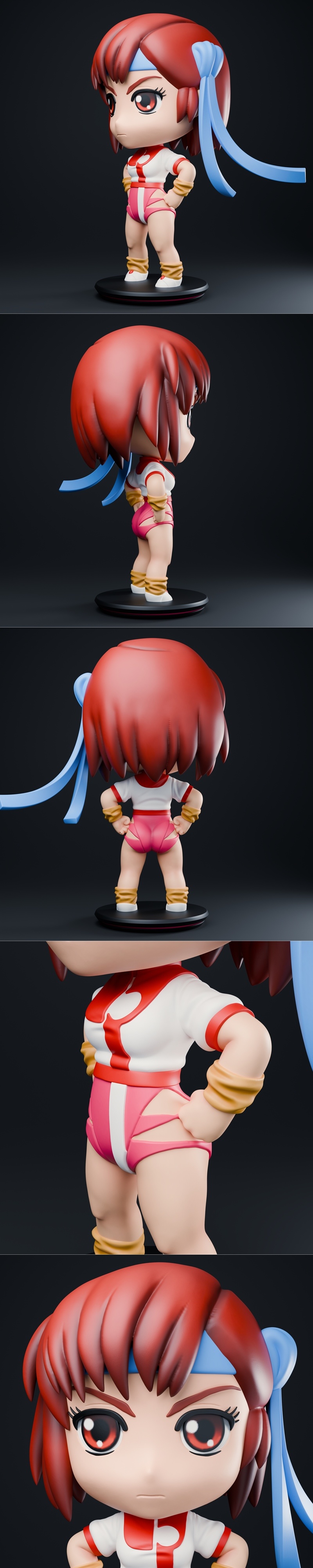 3D打印模型：Gunbuster诺里科角色小可爱造型|Chibi Land Figures – Noriko – Gunbuster (Top wo Nerae) – Chibi – 3D Print Model STL