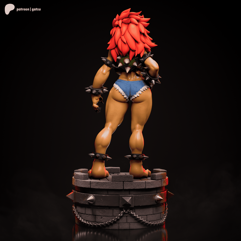 超级马里奥 女版瓦鲁吉斯 3D打印模型|Gatsu Studios – Super Mario – Female Bowser – Fan Art – 3D Print Model