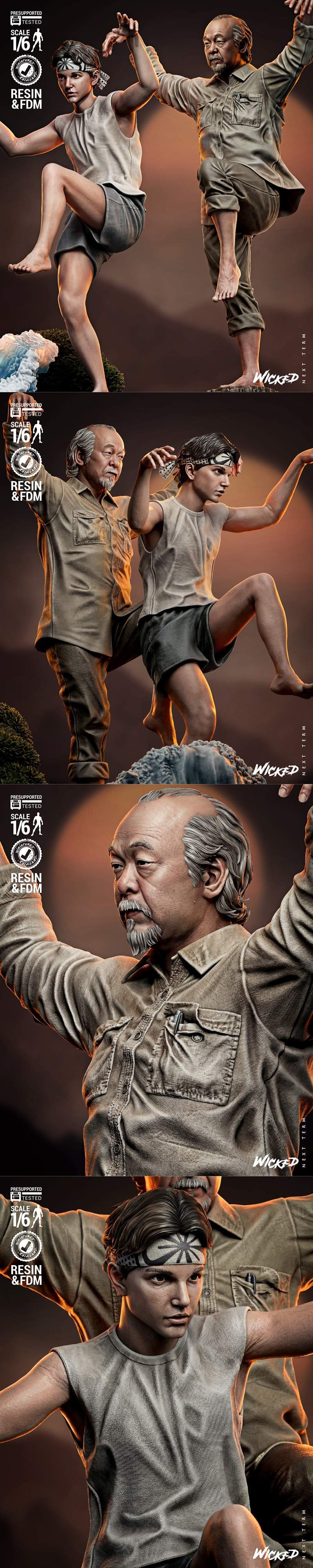 迪奥拉拉3D打印模型：狂野之境·功夫少年|Wicked – Karate Kid Diorama – 3D Print Model STL