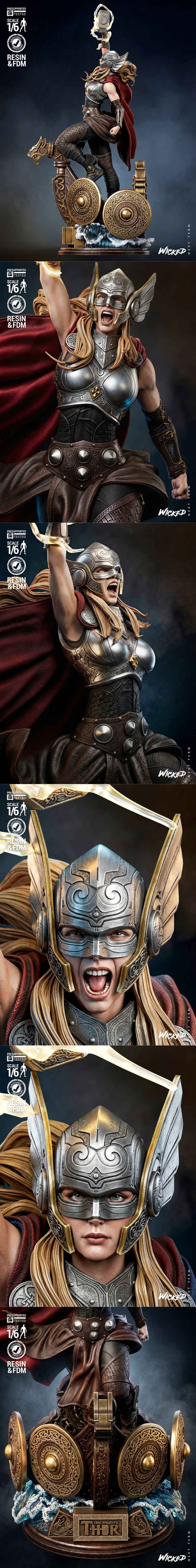 雷神巨像3D打印模型|Wicked – The Mighty Thor Sculpture – 3D Print Model STL