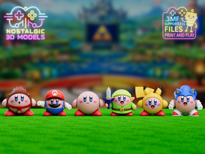 怀旧之作—— Kirby超级 Smash 3D打印模型|Nostalgic – Kirby Super Smash – 3D Print Model