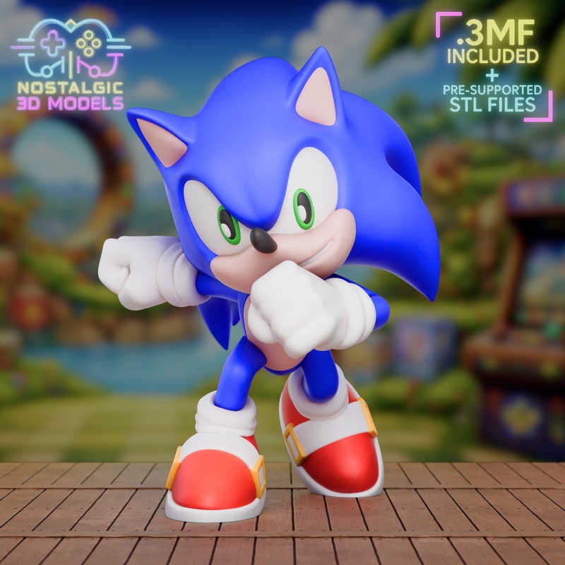 怀旧风3D打印模型：音轨卡带、钥匙链、墙饰及人物摆件套装|Nostalgic – Sonic Cartridge, Keychain, Wall Decor and Figure Package – 3D Print Model