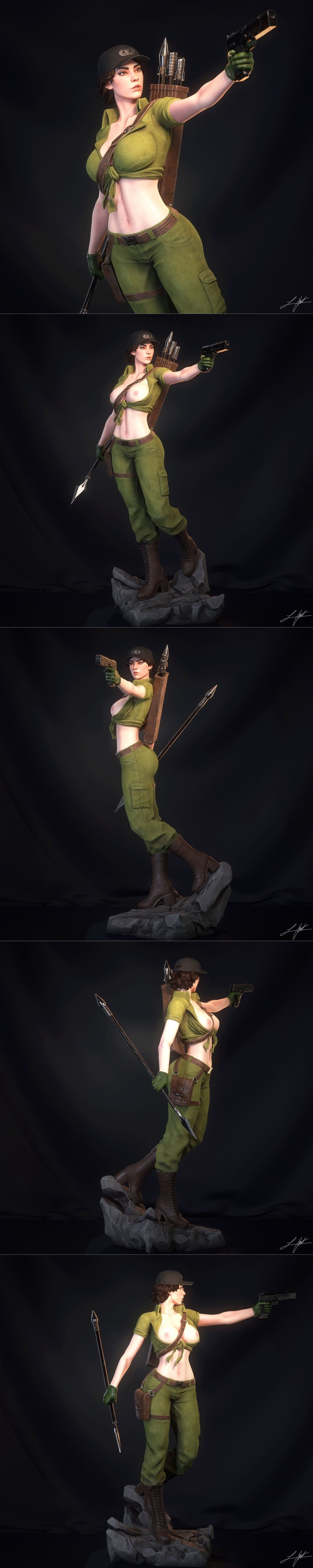 Abe3D - 3D打印模型 - 女神杰伊|Abe3D – Lady Jaye – 3D Print Model STL