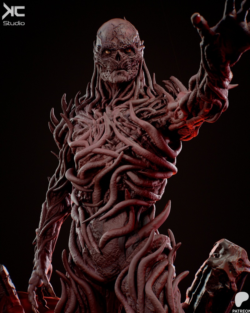 KC Studio - 诡秘之物 3D打印模型|KC Studio – Vecna – Stranger Things Fanart – 3D Print Model