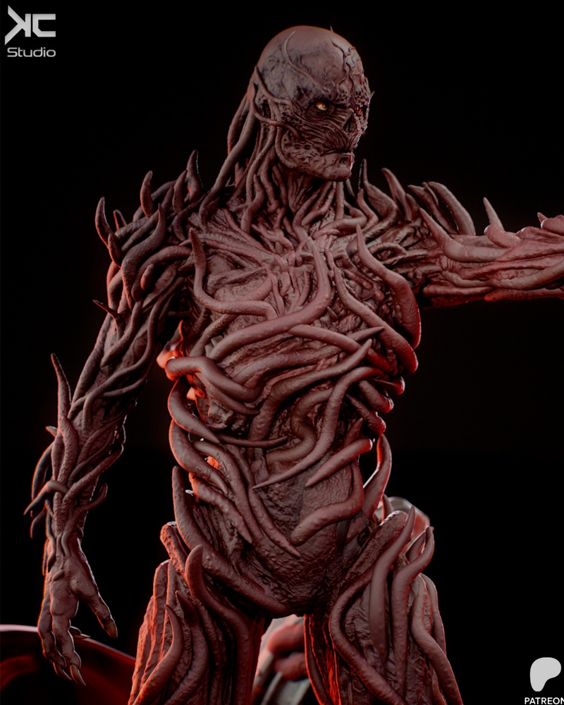 KC Studio - 诡秘之物 3D打印模型|KC Studio – Vecna – Stranger Things Fanart – 3D Print Model