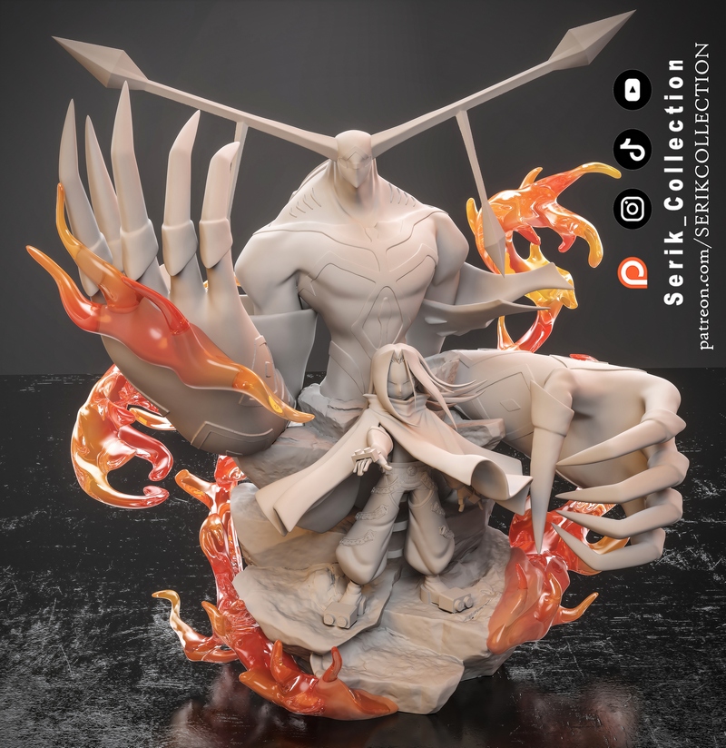 赛里克收藏 - 阿豪·阿萨库拉 - 仁王传 3D打印模型|Serik Collection – Hao Asakura – Shaman King – 3D Print Model