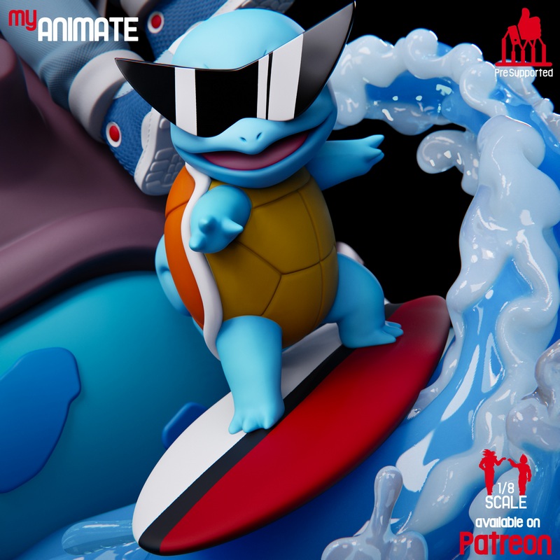 我的动画 - 宝可梦立体模型|My Animate – Pokemon Diorama – 3D Print Model