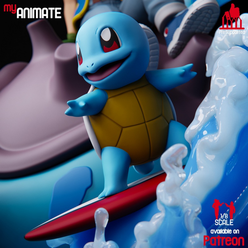 我的动画 - 宝可梦立体模型|My Animate – Pokemon Diorama – 3D Print Model