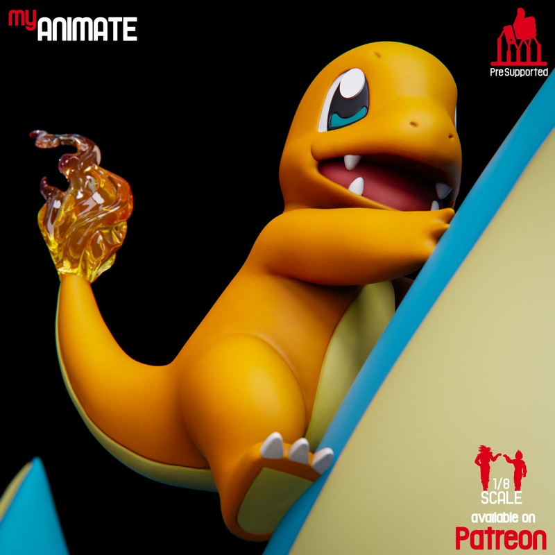 我的动画 - 宝可梦立体模型|My Animate – Pokemon Diorama – 3D Print Model