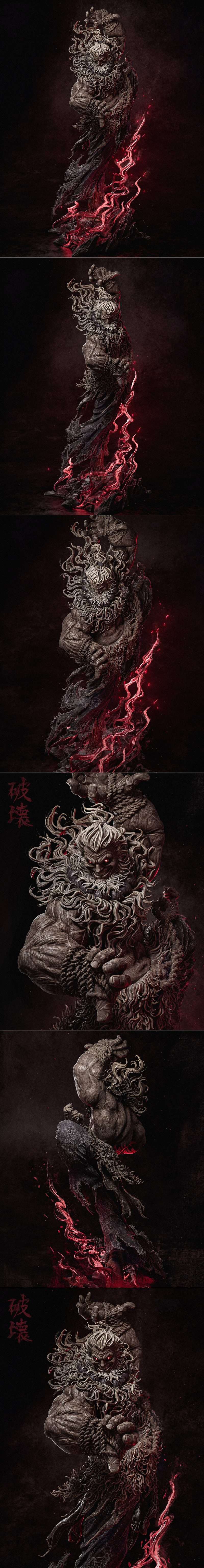 CA 3D Studios - 阿克马 - 3D打印模型|CA 3D Studios – Akuma – 3D Print Model STL