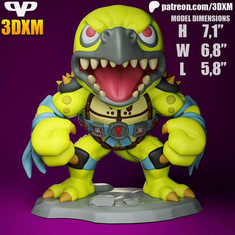 Tokka 3D打印模型|Tokka Chibi – 3D Print Model STL