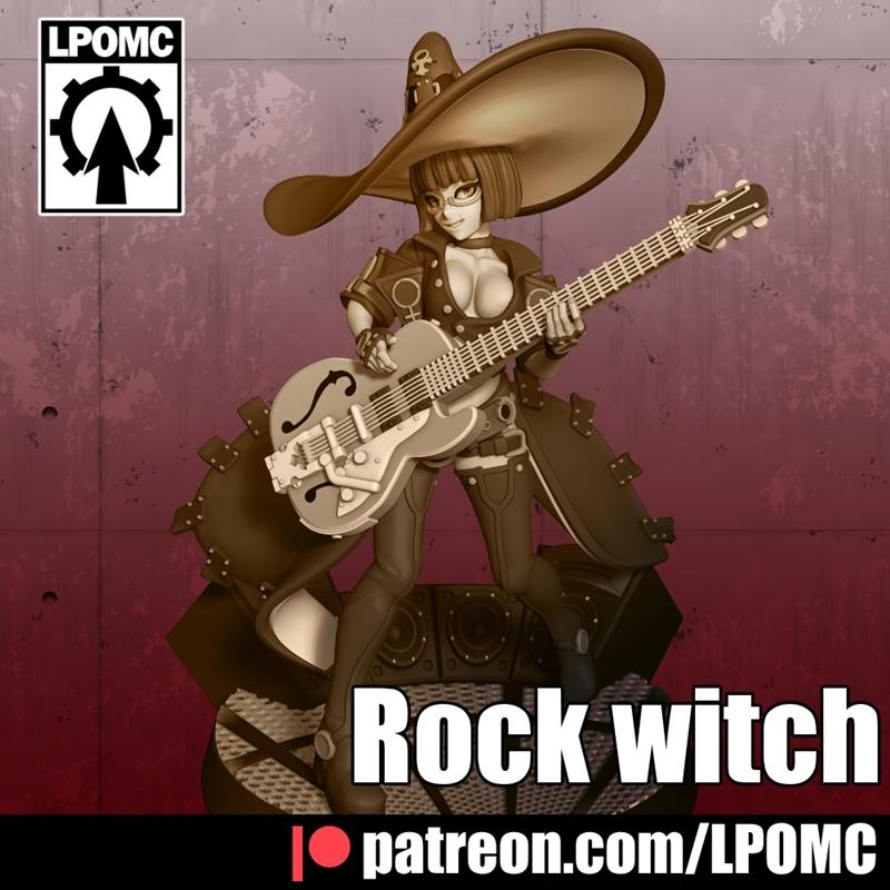 岩系女巫 - 3D打印模型 STL|Rock Witch – 3D Print Model STL