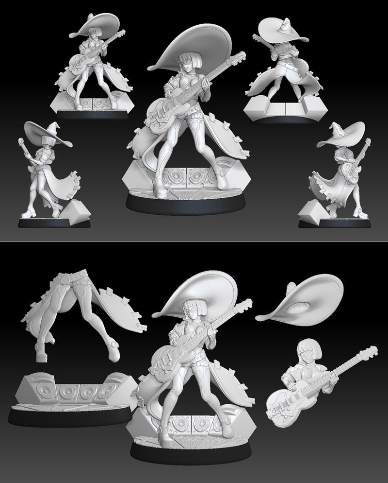岩系女巫 - 3D打印模型 STL|Rock Witch – 3D Print Model STL
