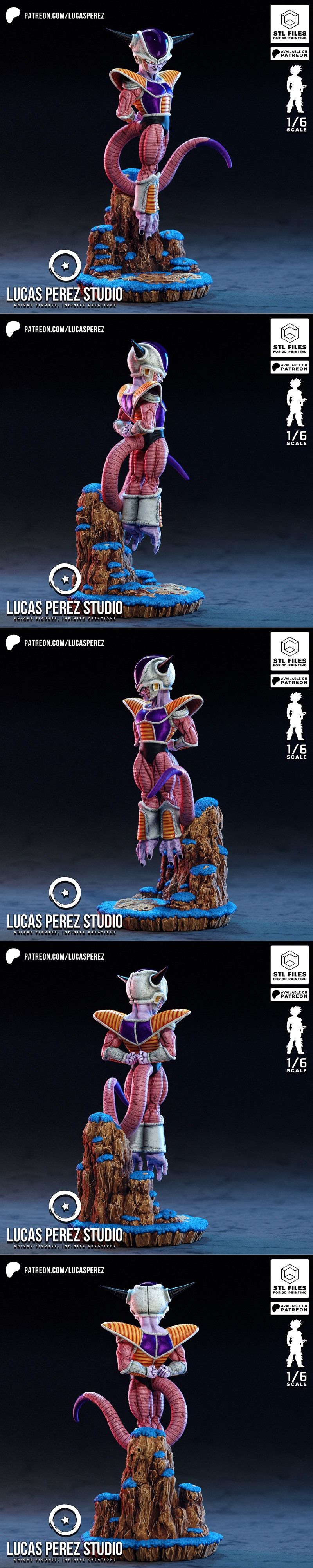 卢卡斯·佩雷斯 - 弗里扎 - 初期形态 - 3D打印模型|Lucas Perez – Frieza – First Form – 3D Print Model STL