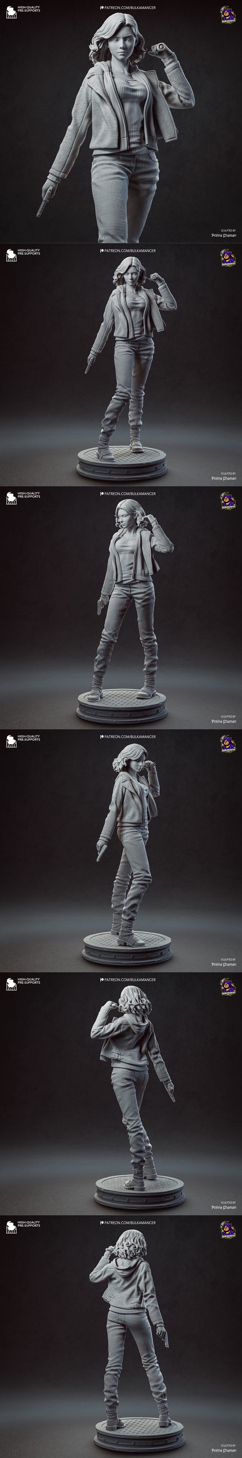 Bulkamancer雕塑作品——格蕾丝·阿什克罗夫特 3D打印模型|Bulkamancer Sculpts – Grace Ashcroft – 3D Print Model STL