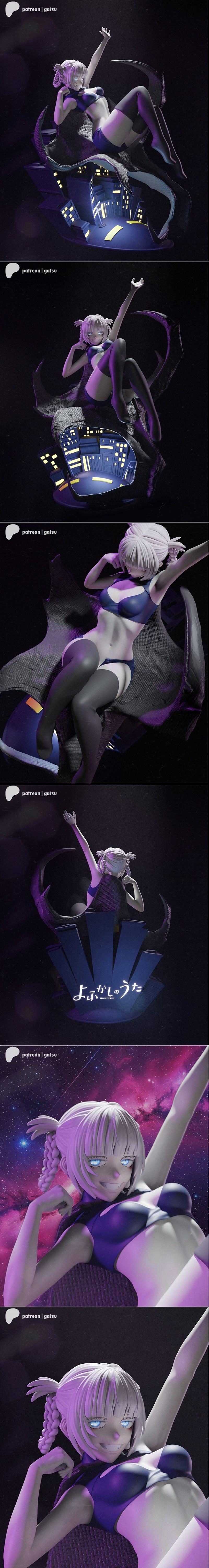 Gatsu Studios旗下动漫角色纳珠娜3D打印模型|Gatsu Studios – Nazuna – 3D Print Model STL