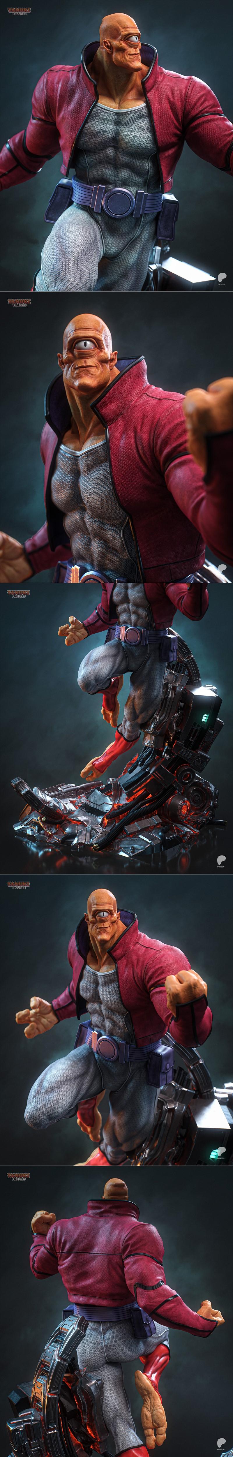 无敌泰拉兔——Allen the Alien 3D打印模型|Tanuki Figures – Allen the Alien – Invincible – 3D Print Model STL