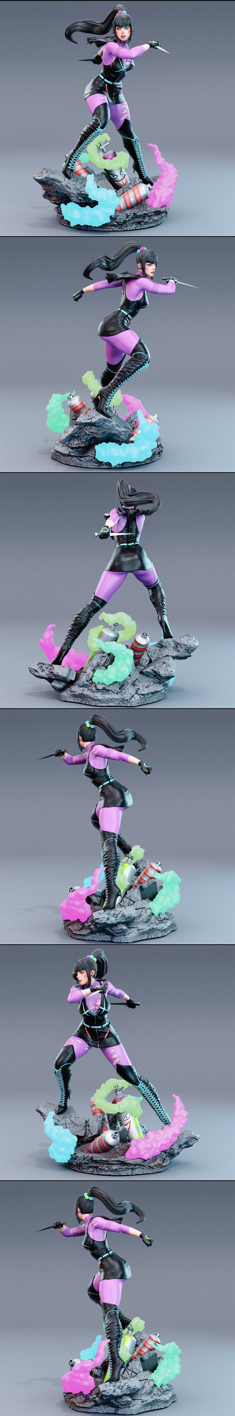BrunoArt3D - 炸裂DC漫画 - 3D打印模型|BrunoArt3D – Punchline DC Comics – 3D Print Model STL