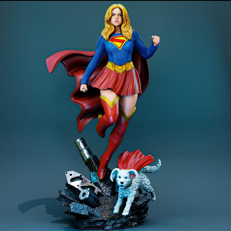 BrunoArt3D - 米莉·阿尔科克 超女 3D打印模型|BrunoArt3D – Milly Alcock Supergirl – 3D Print Model STL