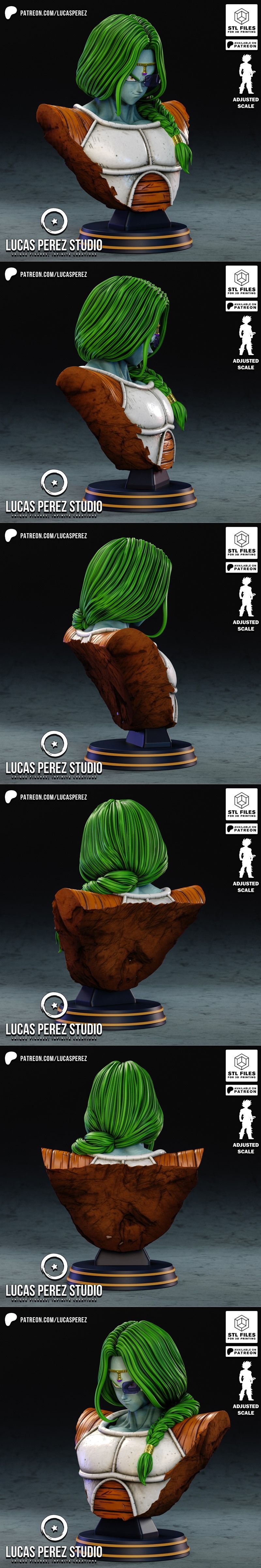 卢卡斯·佩雷斯 - 全面战士Zarbon - 弗里扎军团 3D打印模型|Lucas Perez – Zarbon Bust – Frieza Force – 3D Print Model STL