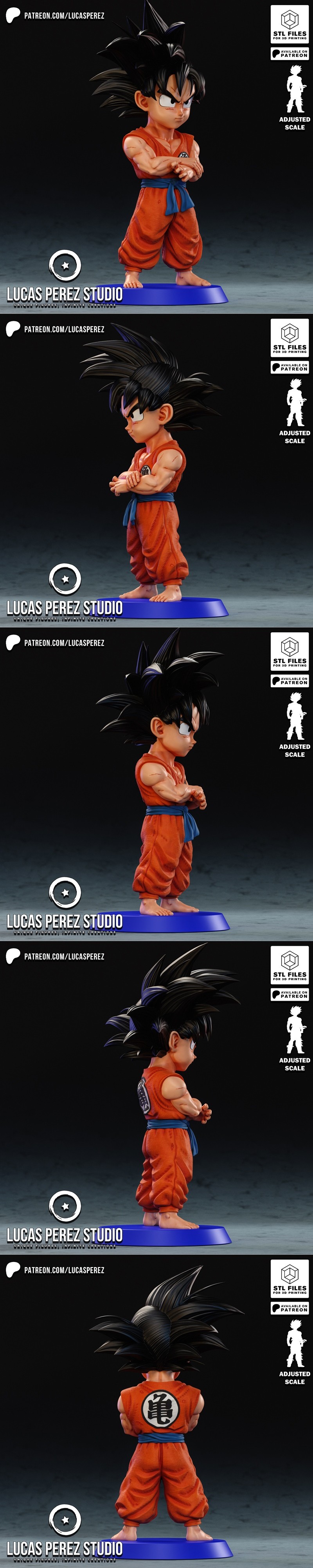 卢卡斯佩雷斯 x 肉桂小哥 3D打印模型|Lucas Perez – Goku Chibi – 3D Print Model STL