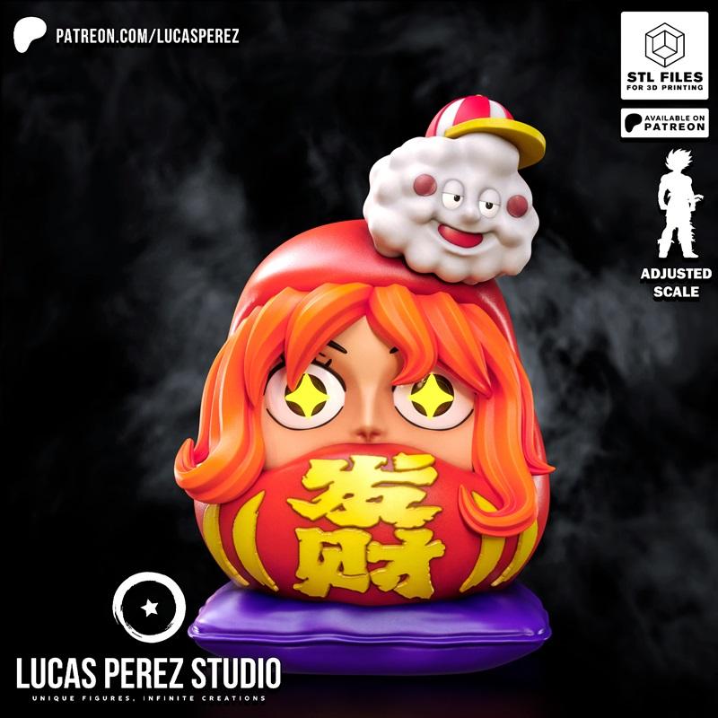 路易斯·佩雷斯 - 纳米·达拉姆 - 一人之下 3D打印模型|Lucas Perez – Nami Daruma – One Piece – 3D Print Model STL
