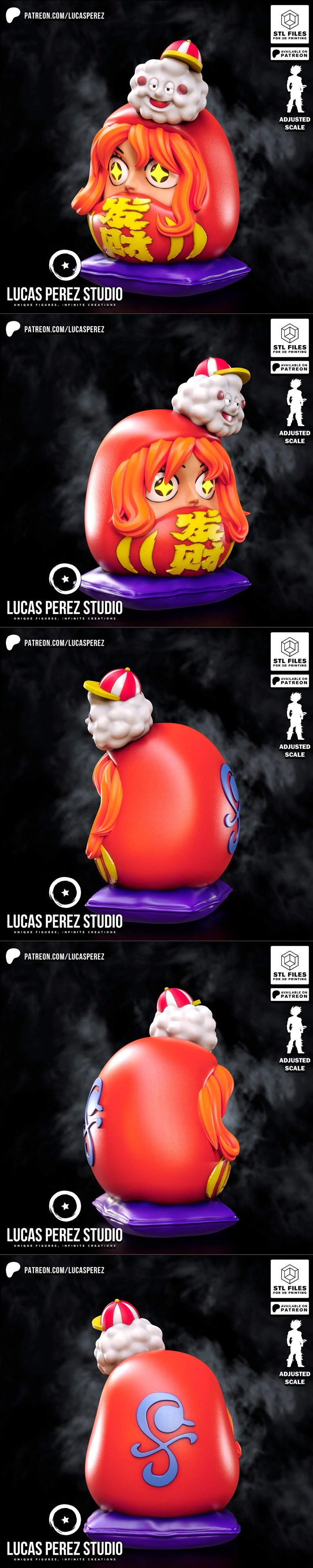 路易斯·佩雷斯 - 纳米·达拉姆 - 一人之下 3D打印模型|Lucas Perez – Nami Daruma – One Piece – 3D Print Model STL