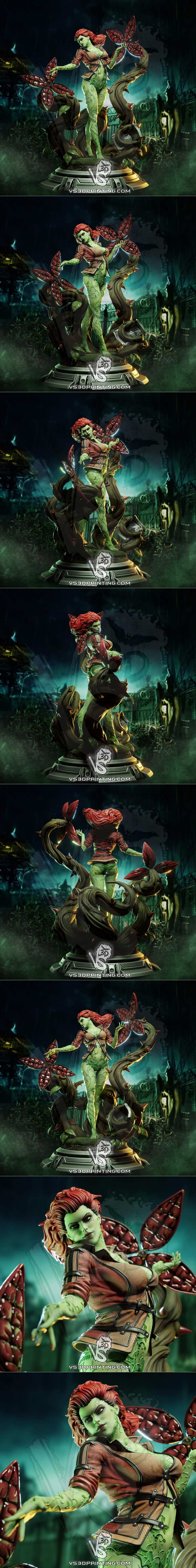 VS3D - 阿卡姆城市 毒藤女侠 3D打印模型|VS3D – Poison Ivy Arkham City Renders – 3D Print Model STL