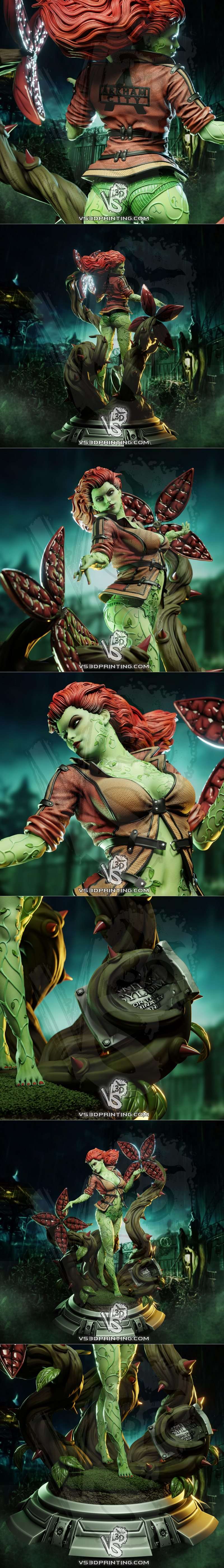VS3D - 阿卡姆城市 毒藤女侠 3D打印模型|VS3D – Poison Ivy Arkham City Renders – 3D Print Model STL
