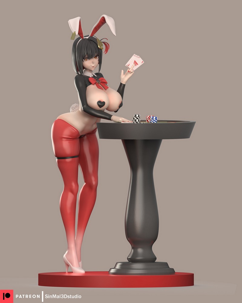 NIKKE无幸兔子 3D打印模型|Sin3Dstudio – NIKKE Rougue Unlucky Rabbit – 3D Print Model