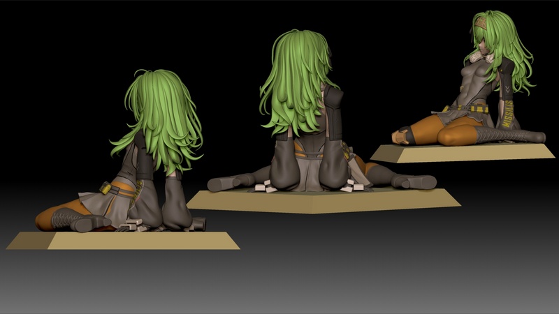 Sin3D工作室 - 尼克尼Kilo - 3D打印模型|Sin3Dstudio – NIKKE Kilo – 3D Print Model