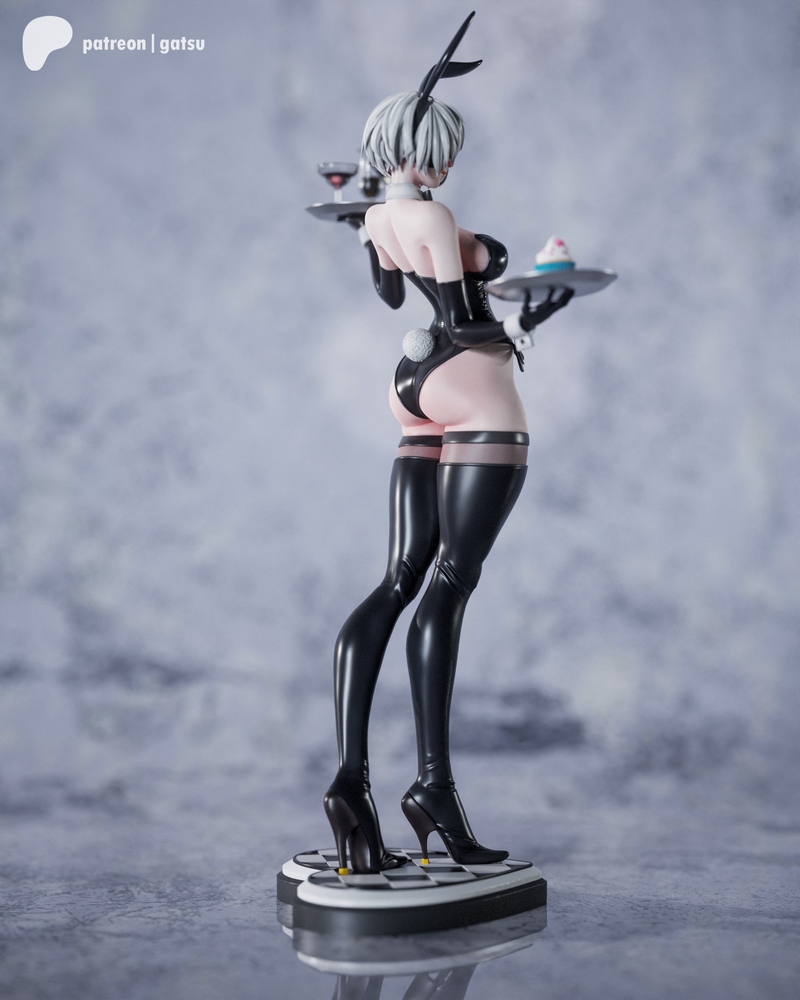 Gatsu Studios《尼尔：自动人形》2B 3D打印模型|Gatsu Studios – 2B – Nier Automata Fan Art – 3D Print Model