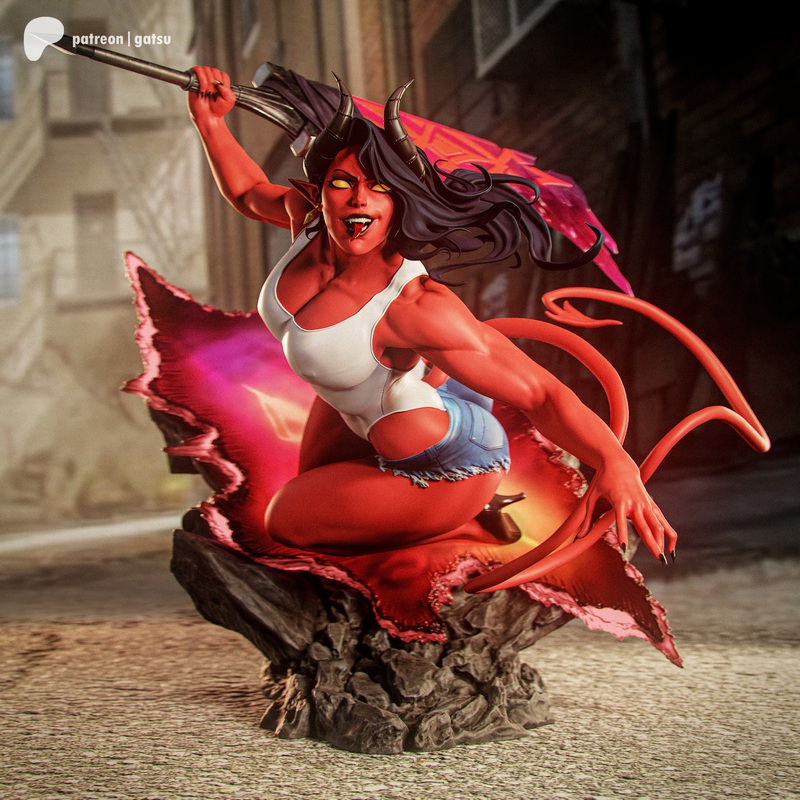 Gatsu Studios旗下作品《Malevola》3D打印模型|Gatsu Studios – Dispatch – Malevola – 3D Print Model