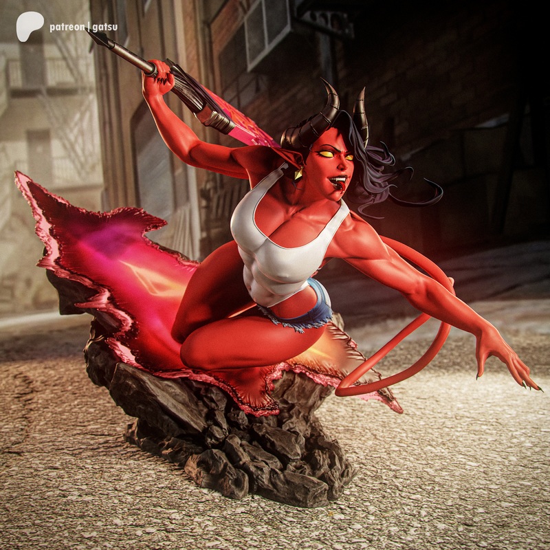 Gatsu Studios旗下作品《Malevola》3D打印模型|Gatsu Studios – Dispatch – Malevola – 3D Print Model