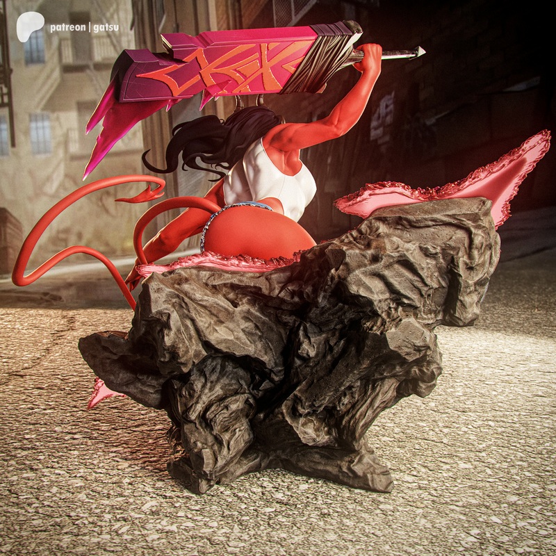 Gatsu Studios旗下作品《Malevola》3D打印模型|Gatsu Studios – Dispatch – Malevola – 3D Print Model