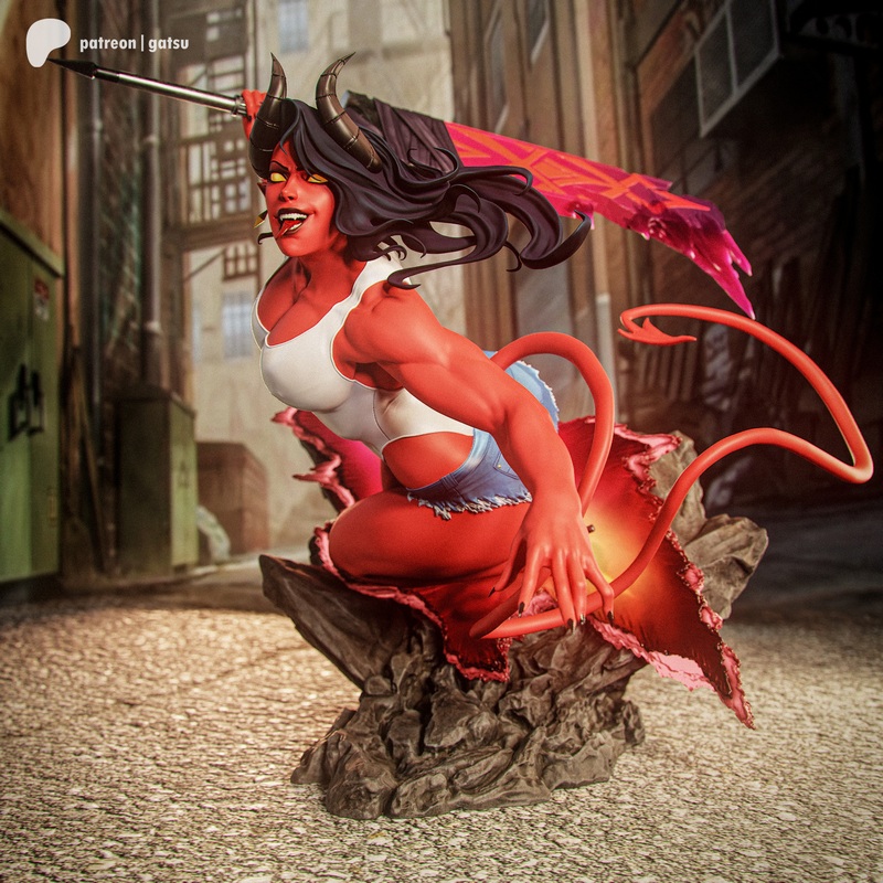 Gatsu Studios旗下作品《Malevola》3D打印模型|Gatsu Studios – Dispatch – Malevola – 3D Print Model