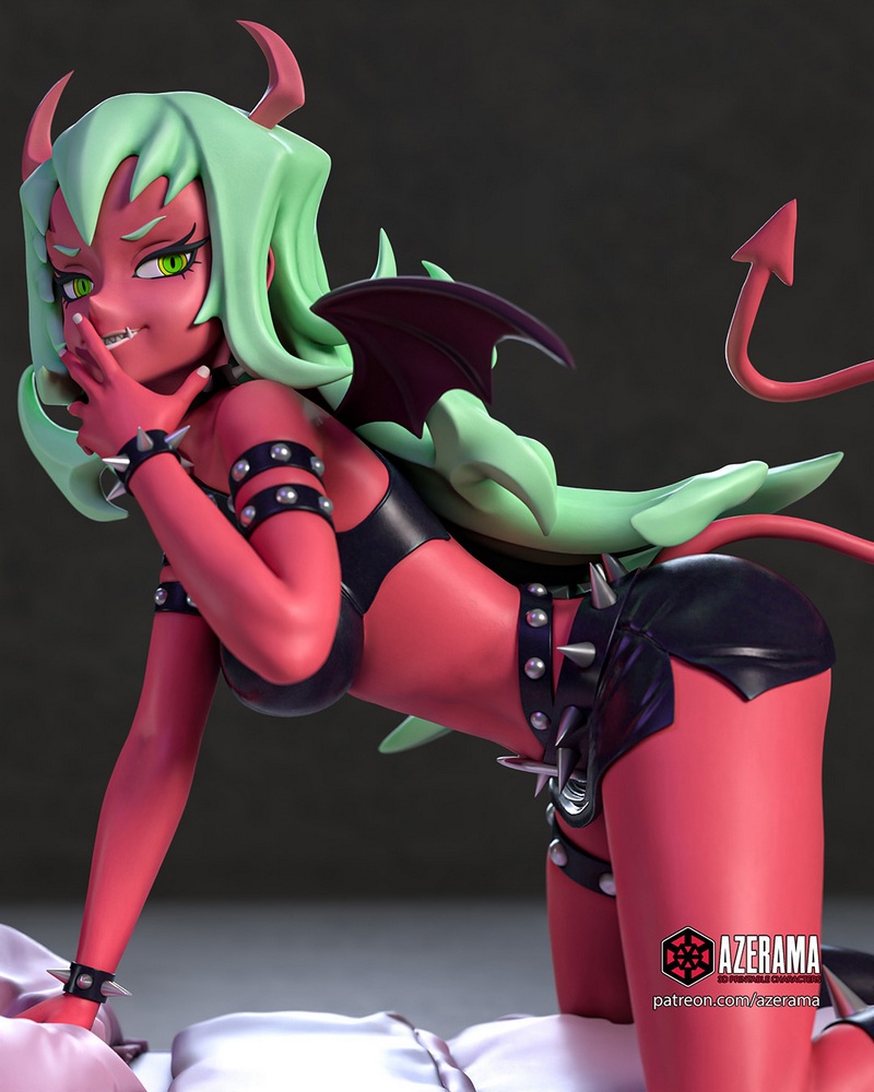 Azerama《Panty and Stocking》3D打印模型|Azerama – Panty and Stocking – Scanty – 3D Print Model