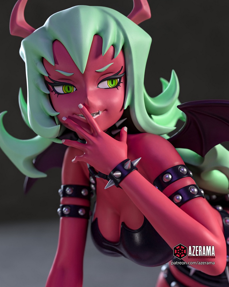Azerama《Panty and Stocking》3D打印模型|Azerama – Panty and Stocking – Scanty – 3D Print Model