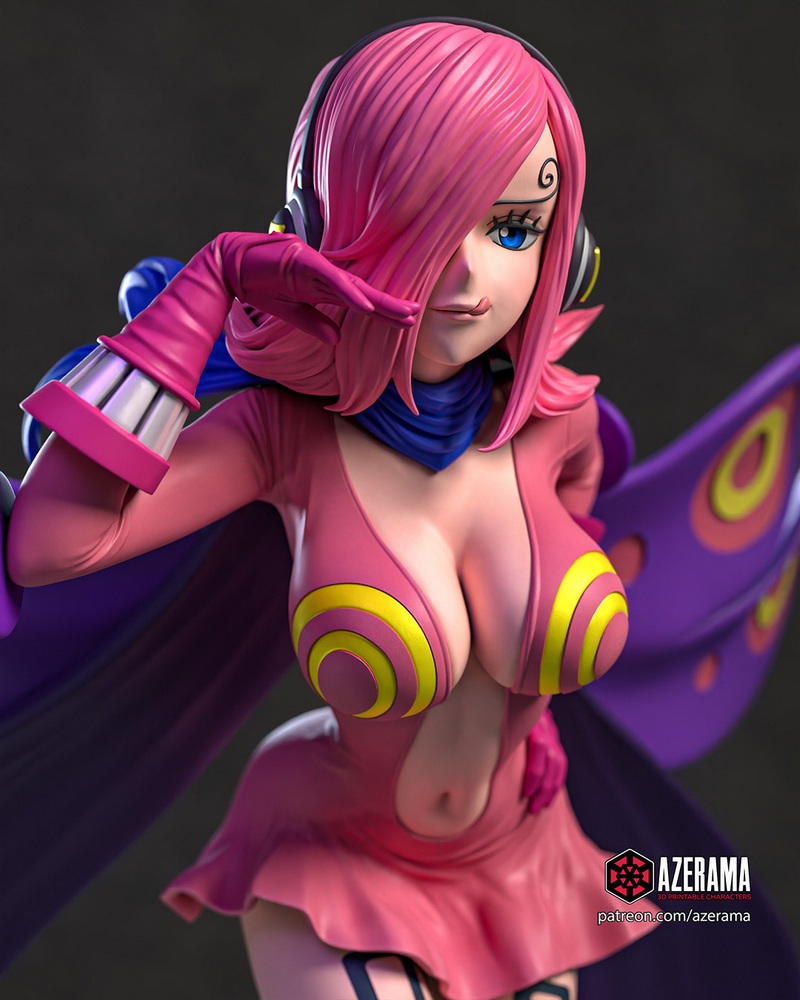 Azerama出品《海贼王》Vinsmoke 蕾玖 3D打印模型|Azerama – One Piece – Vinsmoke Reiju – 3D Print Model