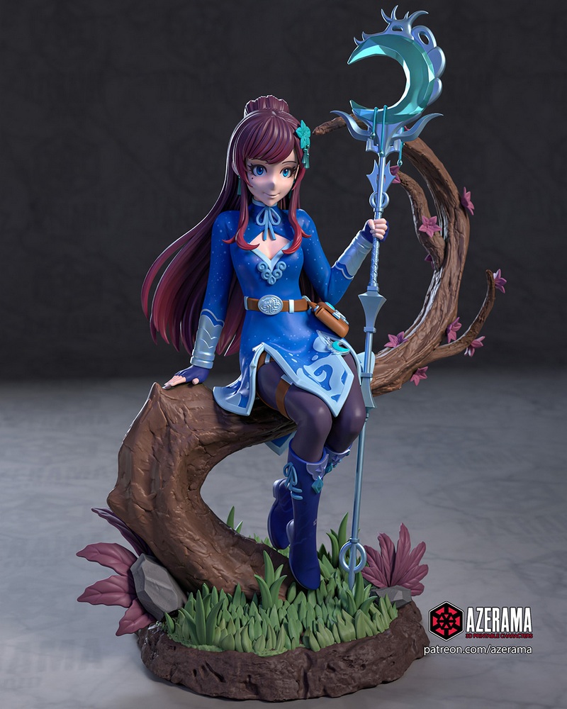 Azerama原创角色阿oi哈鲁卡 3D打印模型|Azerama – Aoi Haruka (Original Character) – 3D Print Model