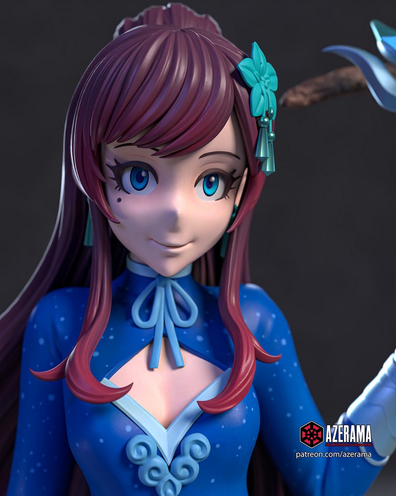 Azerama原创角色阿oi哈鲁卡 3D打印模型|Azerama – Aoi Haruka (Original Character) – 3D Print Model