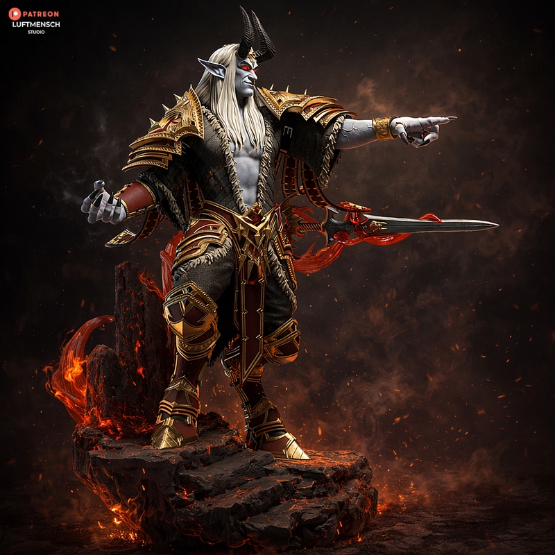 Luftmensch工作室 - Denathrius - 3D打印模型|Luftmensch Studio – Denathrius – 3D Print Model