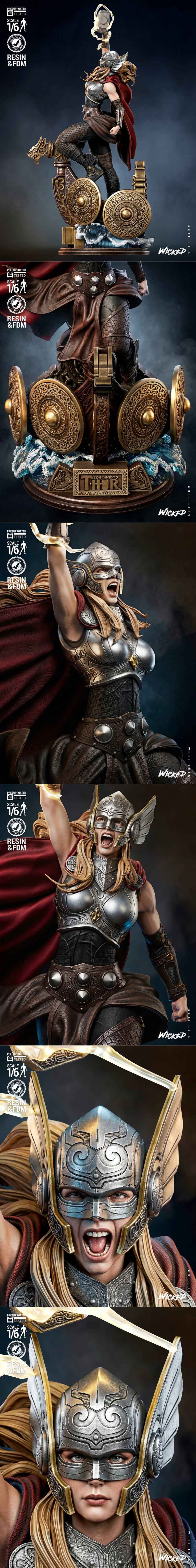 Wicked - 女神雕像 3D打印模型|Wicked – She Thor Sculpture – 3D Print Model STL