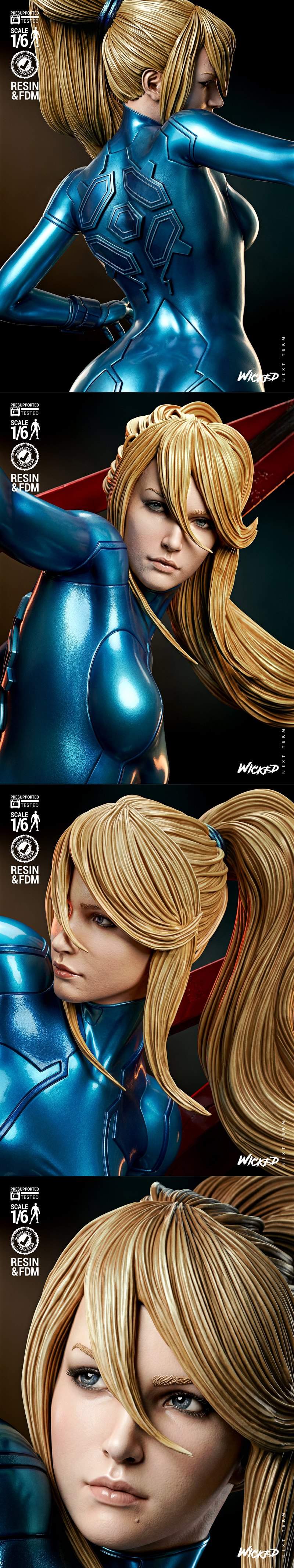 恶灵：萨姆斯塑像 3D打印模型|Wicked – Samus Sculpture – 3D Print Model STL