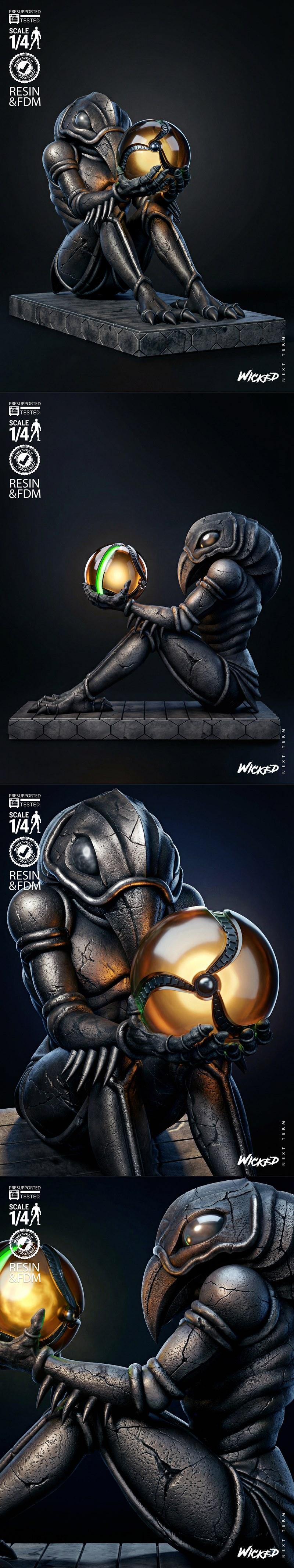 恶灵之徒 - 乔索之魂 - 3D打印模型|Wicked – Chozo Bust – 3D Print Model STL