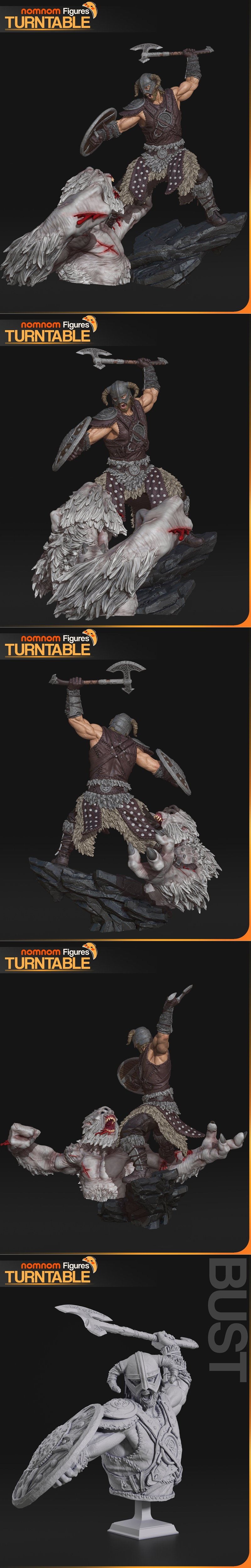 龙裔3D打印模型|Nomnom Figures – Dragonborn – Skyrim – 3D Print Model STL