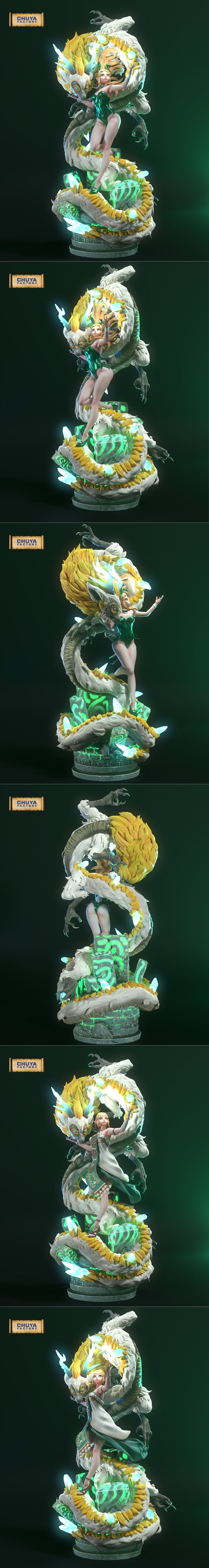 奇亚工厂 - 赛博朋克：龙形3D打印模型|Chuya Factory – Zelda Dragon – 3D Print Model STL
