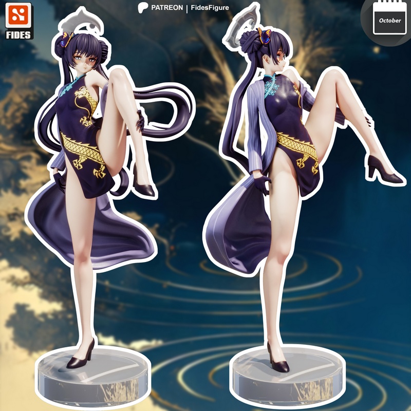 Fides Figure - 赛博朋克蓝档案 - 赛博之眼|Fides Figure – Kisaki – Blue Archive – 3D Print Model